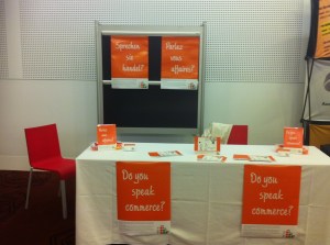 Your Commercial Foundations booth at the Co-operative Research Centres Association conference 2013